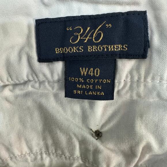 Brooks Brothers 346 Shorts Mens 40 Green Pink Blue Madras Plaid Preppy Summer - Picture 6 of 8